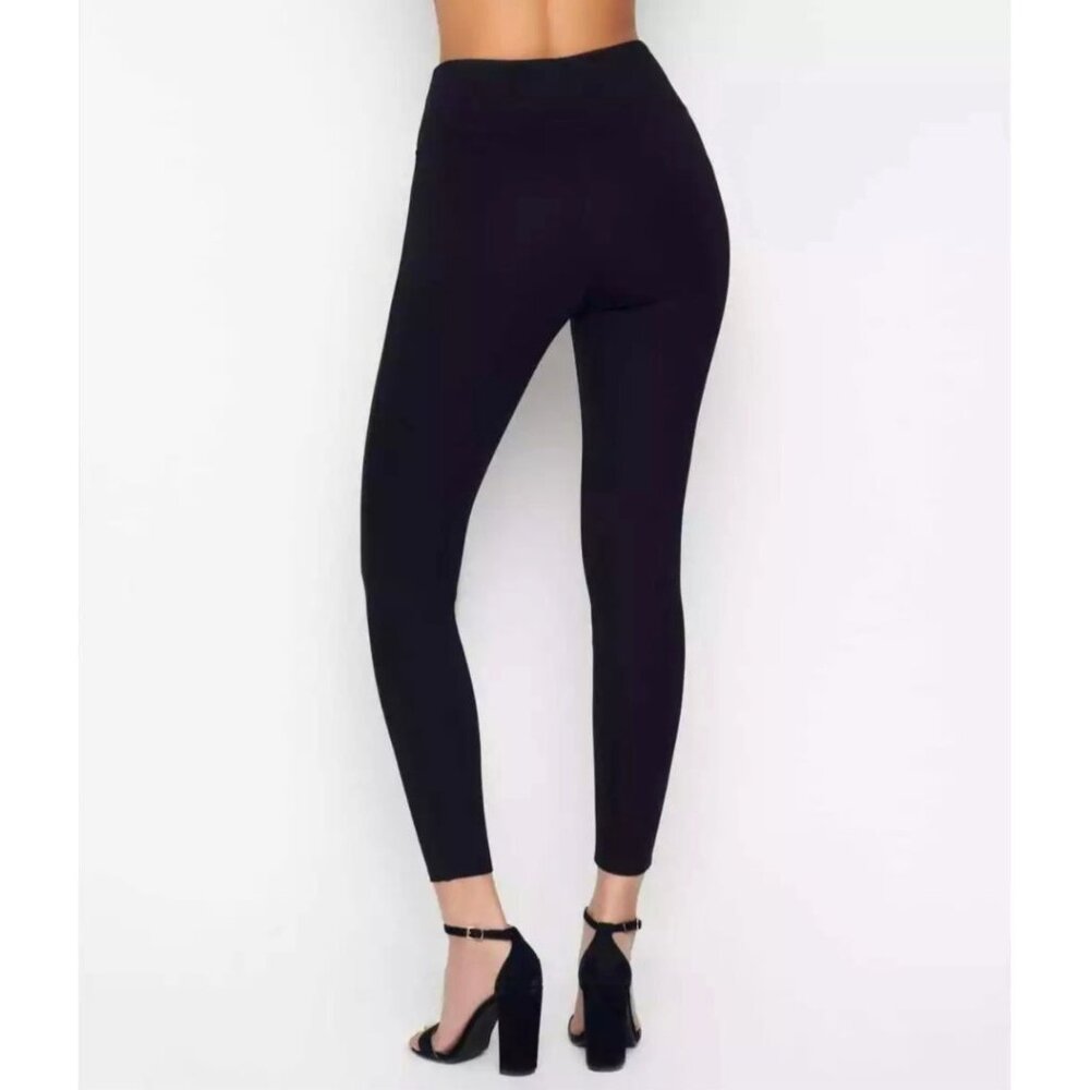SPANX High Rise Ponte Knit Leggings Black Style 20264R - Picture 3 of 13